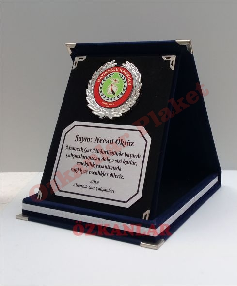 Kadife Kutulu Plaket KOD: PL 4