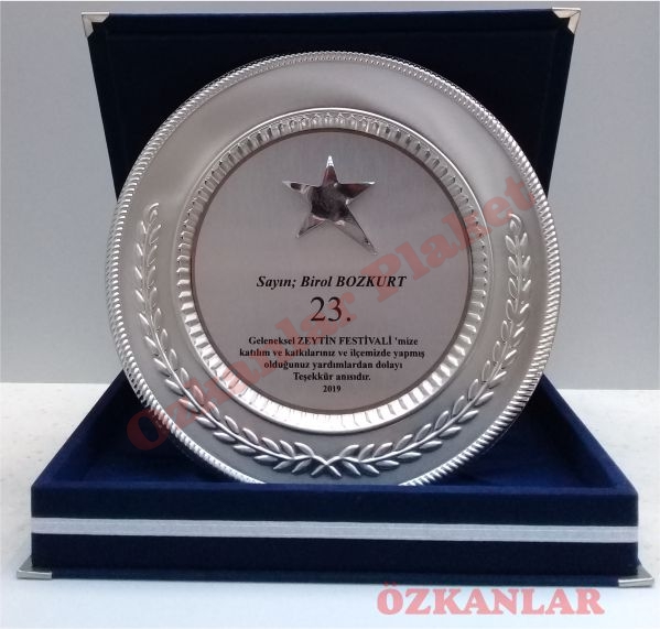 Gümüş Tabak Plaket KOD: GT 2