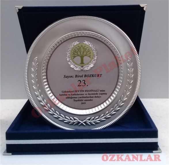 Gümüş Tabak Plaket KOD: GT 1