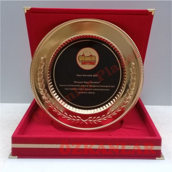 Altın Tabak Plaket KOD: ALT 2