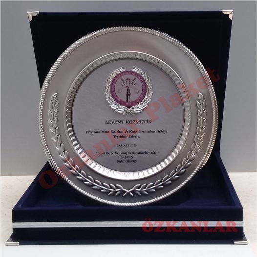 Gümüş Tabak Plaket KOD: GT 4
