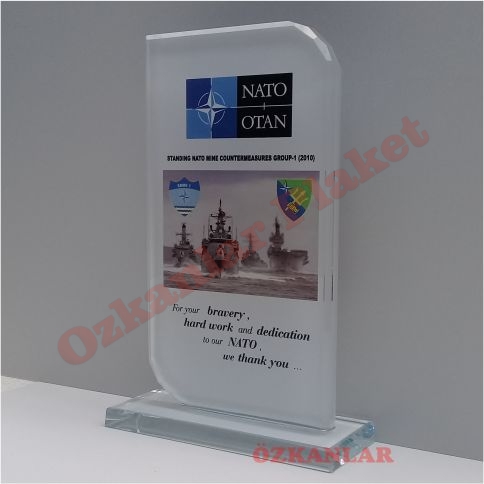 Askeri Kristal Plaket KOD: AS 1