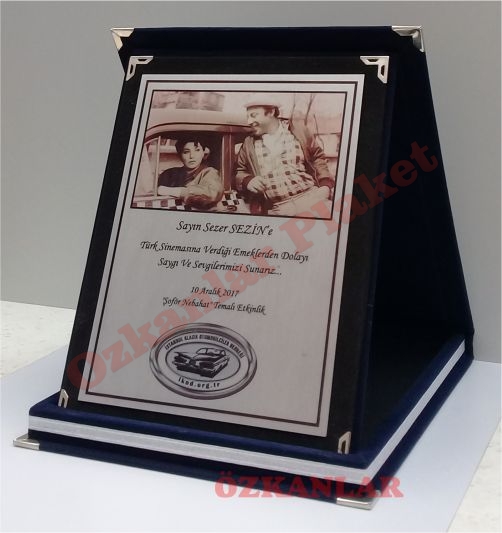 Kadife Kutulu Plaket KOD: PL 34