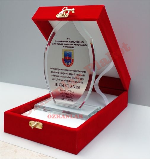 Askeri Kristal Plaket KOD: AS6