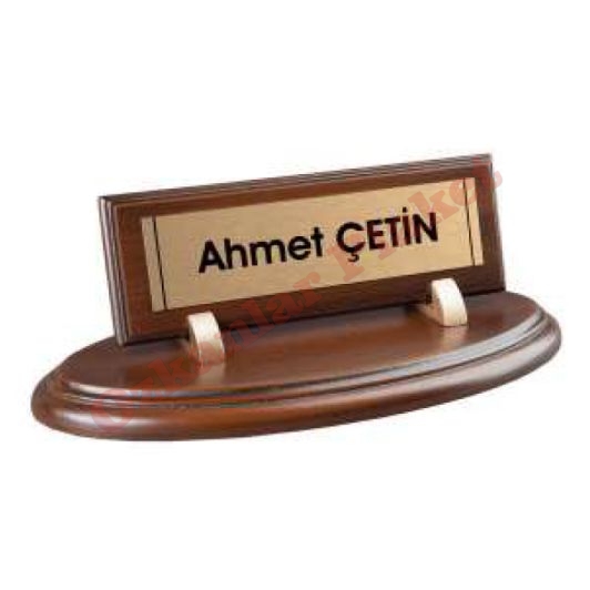 Ahşap Masa İsimliği KOD MSİ 8