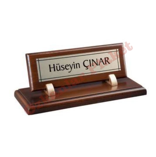 Ahşap Masa İsimliği KOD: MSİ 13