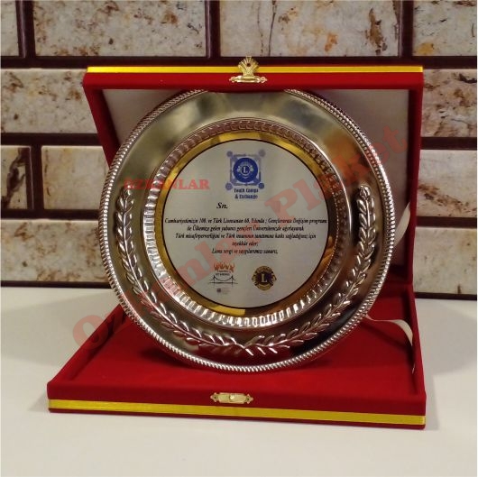Gümüş Tabak Plaket GT6